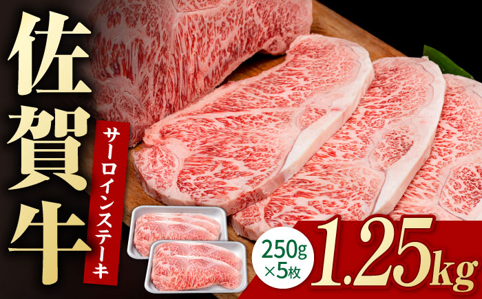 佐賀牛 贅沢 サーロイン ステーキ 250g×5枚（計1250g）【株式会社いろは精肉店】牛肉 [IAG054]