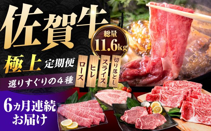 【肉のプロが厳選！】【6回定期便】佐賀牛 極上 定期便【株式会社いろは精肉店】牛肉 [IAG078]