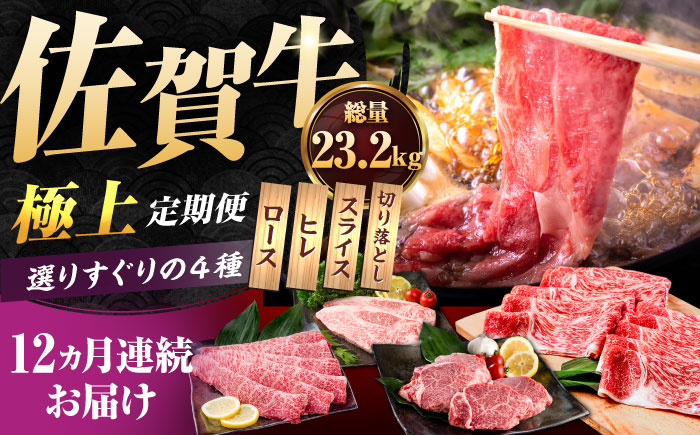 【肉のプロが厳選！】【12回定期便】佐賀牛 極上 定期便【株式会社いろは精肉店】牛肉 [IAG079]