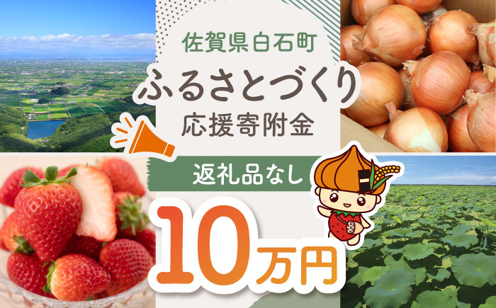 【返礼品なし】佐賀県白石町 ふるさとづくり応援寄附金（100,000円分）/地域のお品 [IZY008]