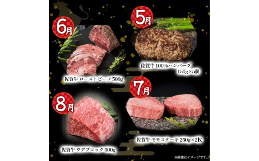 W-1 佐賀牛 毎月贅沢便１２回コース