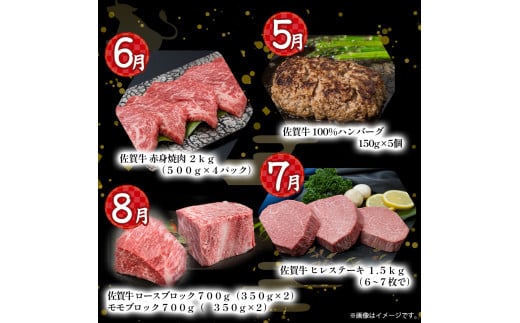 ZAF-1 佐賀牛毎月豪華１２回便１００万コース