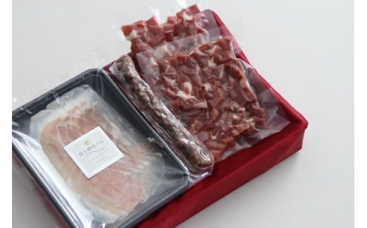 田島畜産の月と時のハム(長期熟成生ハム)と発酵乳酸菌サラミセット  長期熟成 生ハム ハム 塩漬け サラミ 豚肉 ミンチ モモ肉 骨付 冷凍便 佐賀県 太良町