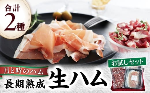 田島畜産の月と時のハム(長期熟成生ハム)お試しセット  長期熟成 生ハム ハム 塩漬け お試し 希少 冷凍便 佐賀県 太良町