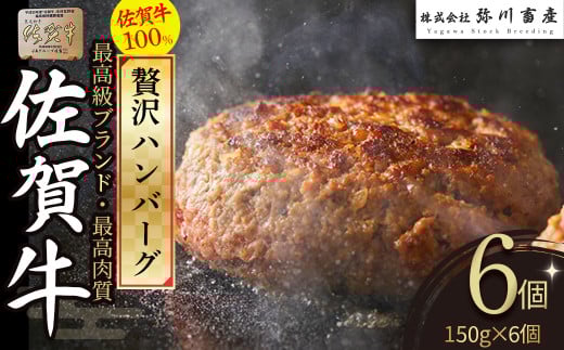 佐賀牛100％の贅沢ハンバーグ 150g×6個 手造り 佐賀牛100% 国産牛 和牛 ブランド牛 牛肉 肉 高級 人気 おすすめ 佐賀県 太良町