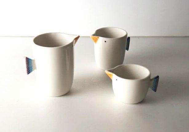 【AB1029】【波佐見焼】tori３点ミニポット　  【西海陶器】 ４２９２６