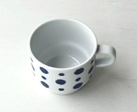 【AB1132】【波佐見焼】満水275ml重なり抜群マグ５個組 水玉 【西海陶器】 5 32543