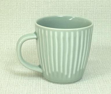 【AB1233】【波佐見焼】３２５mlのマグカップ３個組  花ふわりグレー 【西海陶器】 ３ 11321