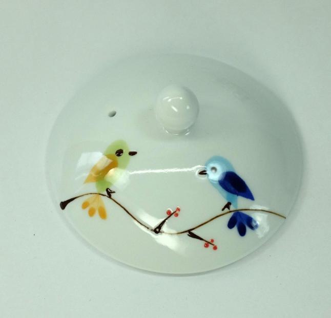 【波佐見焼】容量３７５ｍｌのガラスポット　ハミング　青　【西海陶器】　１　２４３４７