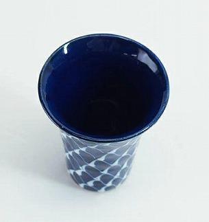 【波佐見焼】７０mlアペリティフ 琉璃 網絵　【西海陶器】 １　１８１３９