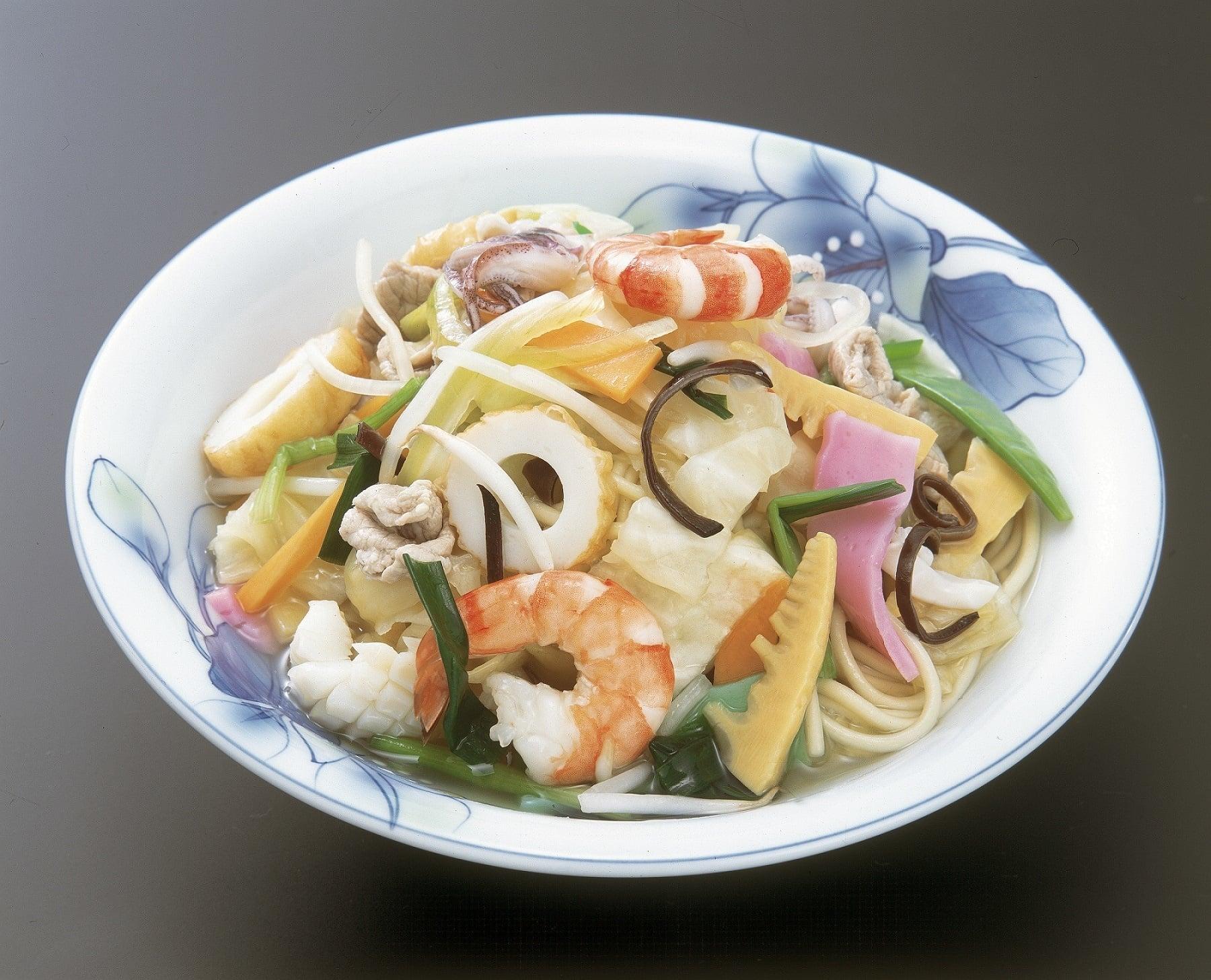 長崎　麺・点心セット（ちゃんぽん・皿うどん各2人前、角煮まんじゅう・肉まん各5個）　MT21