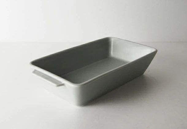 【波佐見焼】１８.５×９.５×３.５cmオーブン耐熱鉢２個組　GR・M 【西海陶器】 ２ 17451