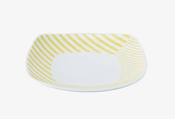 【波佐見焼】１５×１５ｃｍ取皿５枚組 コパン イエロー 【西海陶器】 ５  ３３１６２