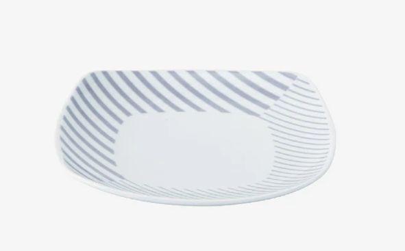 【波佐見焼】１５×１５ｃｍ取皿５枚組 コパン グレー 【西海陶器】 ５  ３３１６３