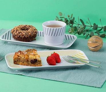 【波佐見焼】２３.５×１２ｃｍ長角皿５枚組 コパン グレー  ５  ３３１６７