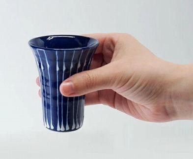 【波佐見焼】７０mlアペリティフ 琉璃 雨垂れ　【西海陶器】 １　１８１３８