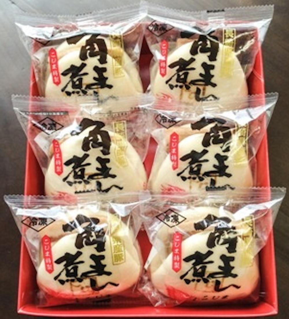 長崎県産豚角煮まん 6個 セット＜角煮家こじま＞(F-6)