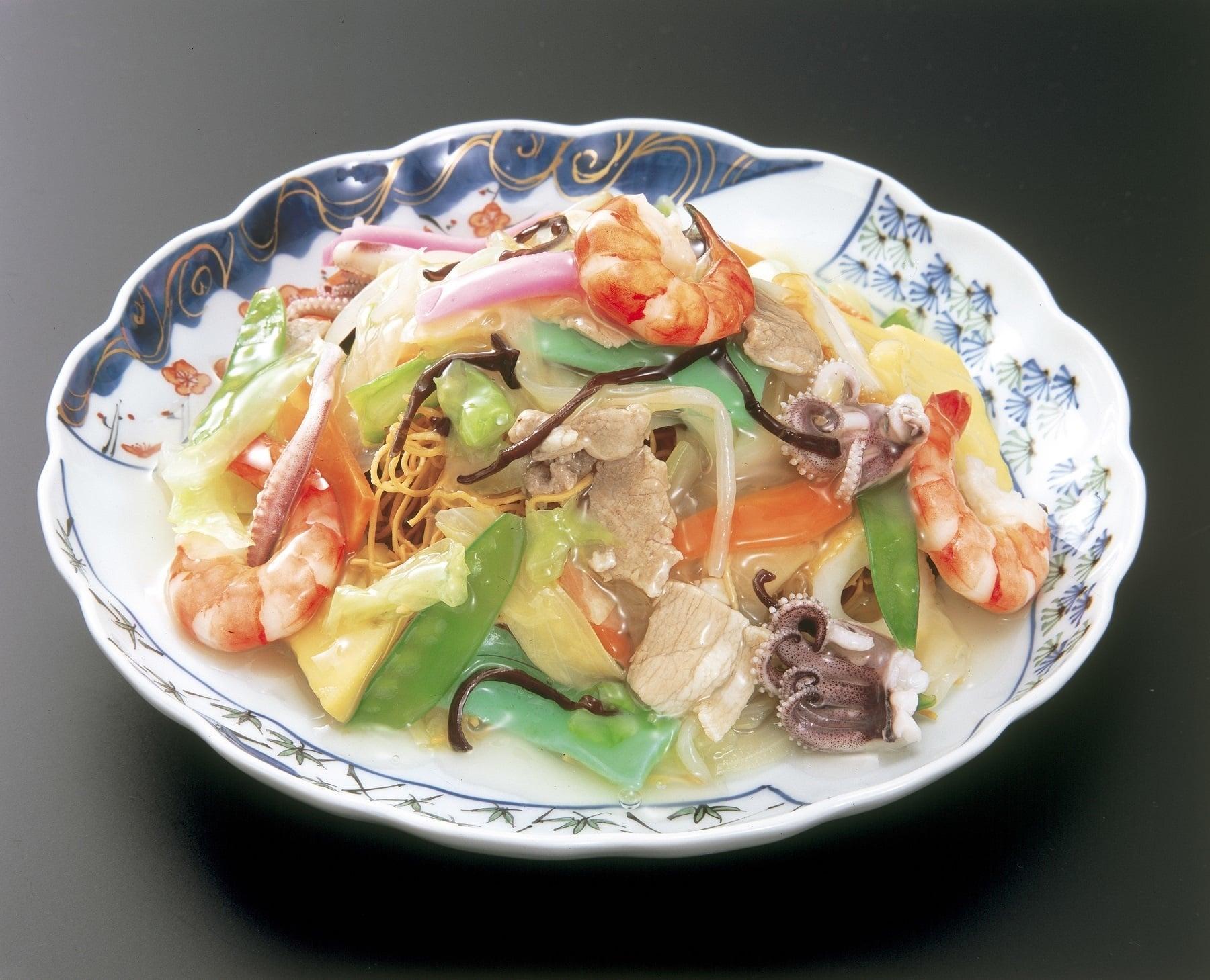 長崎　麺・点心セット（ちゃんぽん・皿うどん各2人前、角煮まんじゅう・肉まん各5個）　MT21