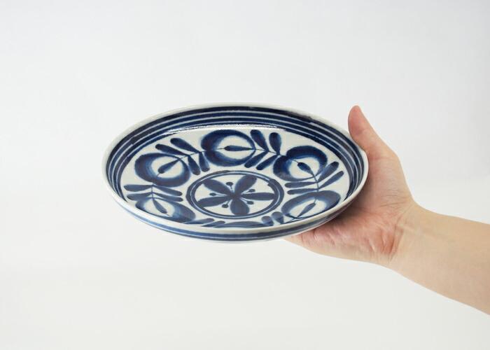 【AB249】【波佐見焼】φ１９.５cm皿５枚組 モダンブルーL【西海陶器】 ５ 73508