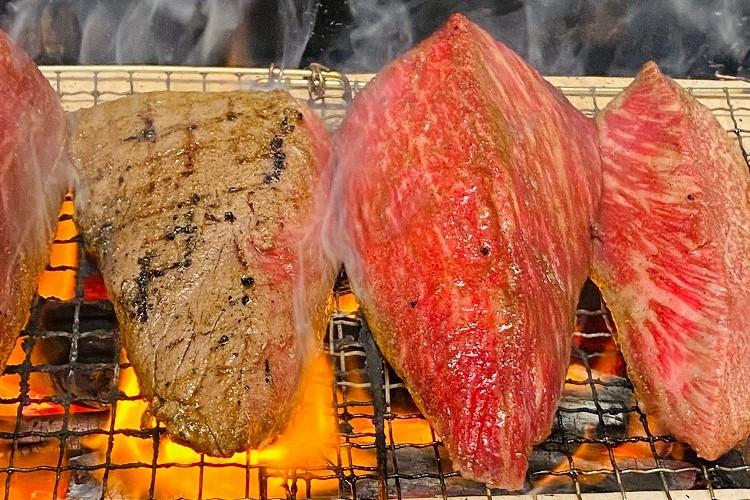 【AB471】出島ばらいろ 特上サーロインブロック 約400g～約500g ×2 ＆ あぶり焼 ×2