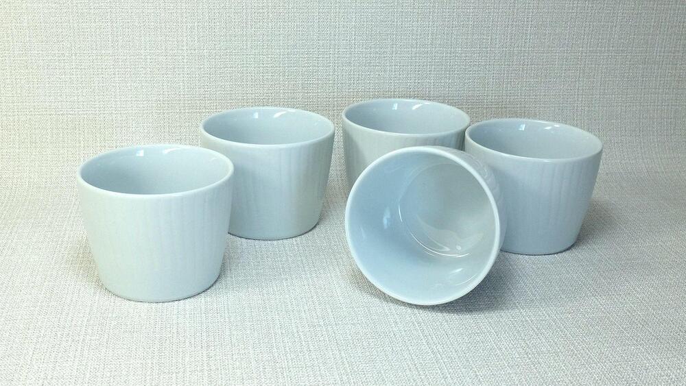 【AB1087】【波佐見焼】225mlのカップ5個組  花ふわり白 【西海陶器】 5 30592