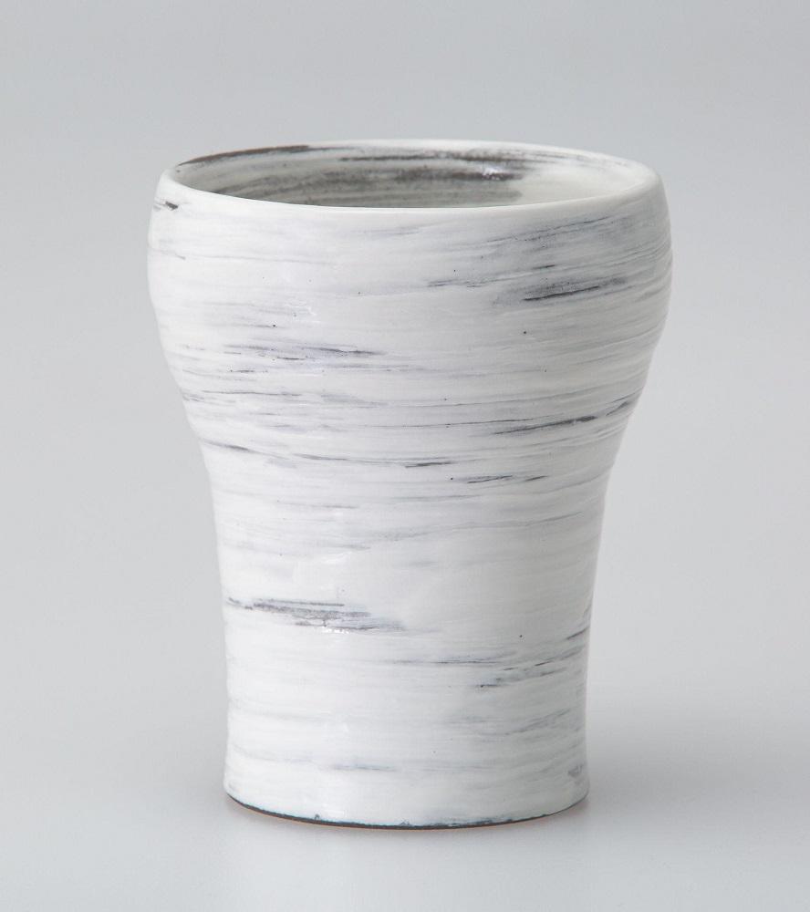 【波佐見焼】３２５mlもちやすドリンクカップ　刷毛　【西海陶器】 １　２４３５７