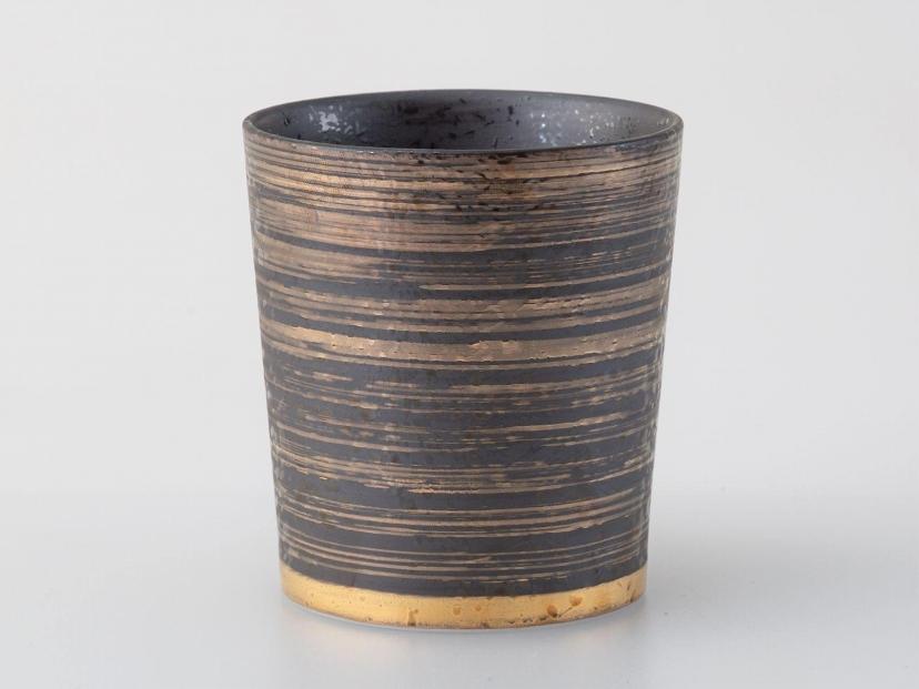 【波佐見焼】３1０mlキーポロックカップ　金彩　【西海陶器】 １　２４７０４