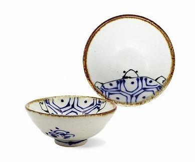 【波佐見焼】 手描きの盃　亀  【西海陶器】 １ １８１９１