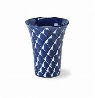 【波佐見焼】７０mlアペリティフ 琉璃 網絵　【西海陶器】 １　１８１３９