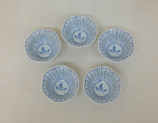 【AB375】【波佐見焼】φ９cmの小さめ小鉢５個組　十草蘭 【西海陶器】 ５ 49400