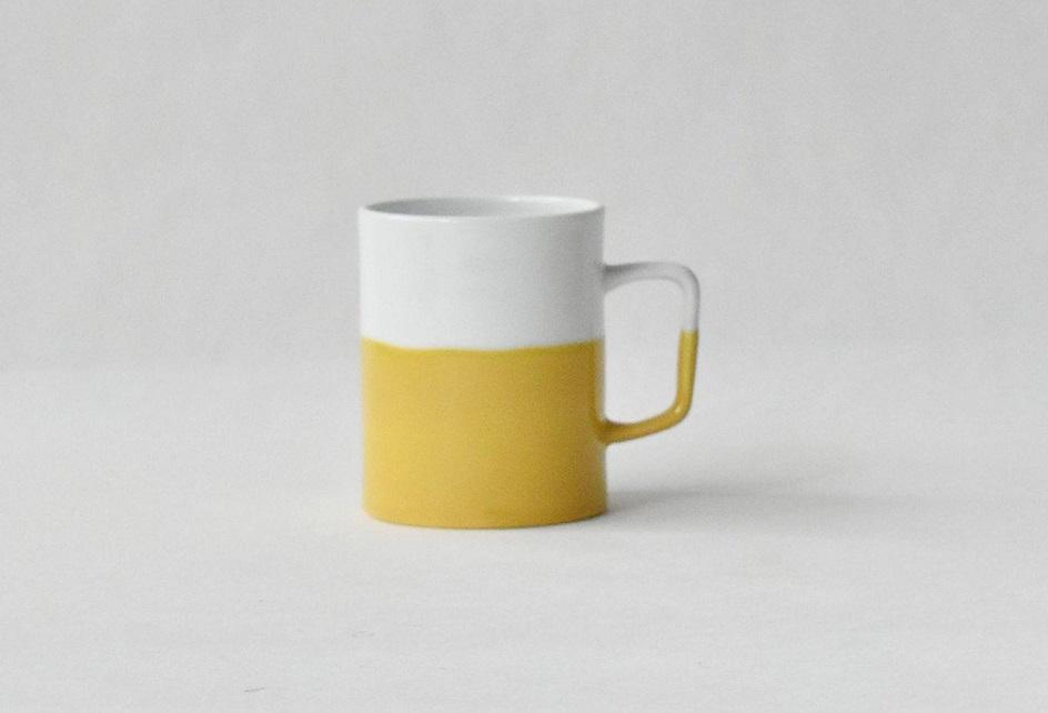 【AB527】【波佐見焼】160mlマグカップ dip(S)黄 【西海陶器】 1_45738