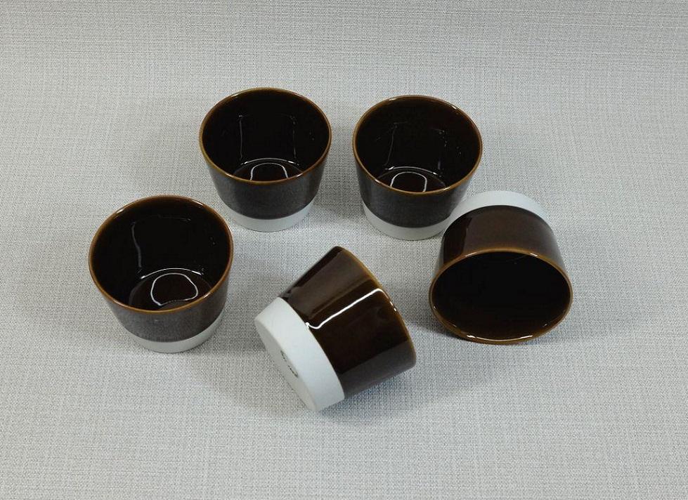 【AB540】【波佐見焼】esカップ アメ釉S5個組 【西海陶器】5 19573