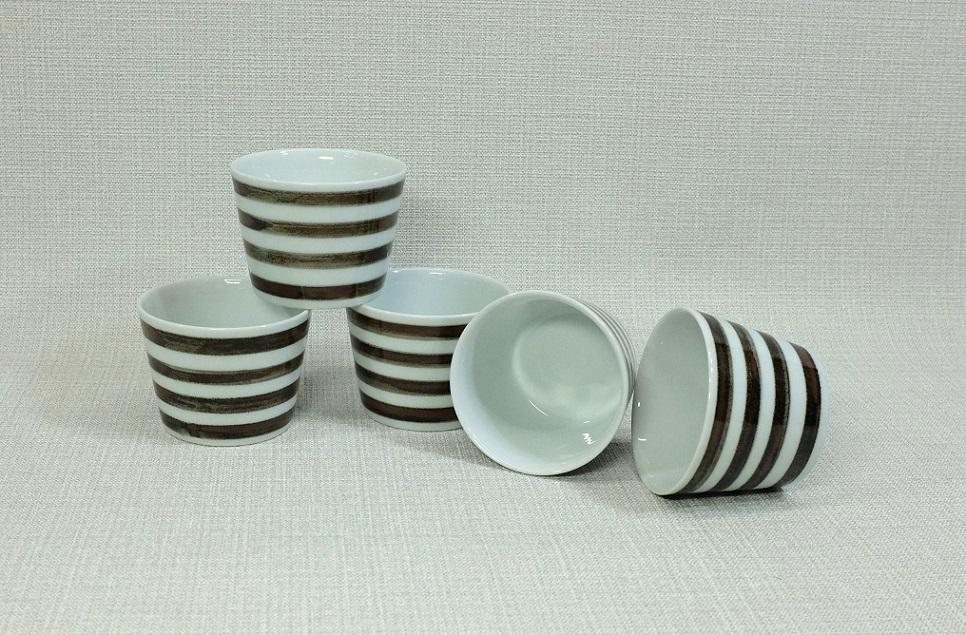 【AB587】【波佐見焼】es cup ボーダーBN 〈S〉 【西海陶器】5　45456