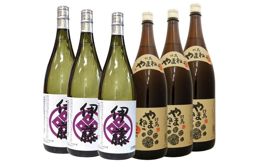 対馬やまねこ・伊藤 1800ml 各3本　長崎県対馬の麦焼酎芋焼酎