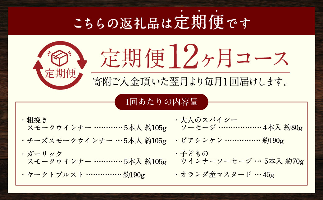 【全12回定期便】ドイツIFFAメダル受賞セット