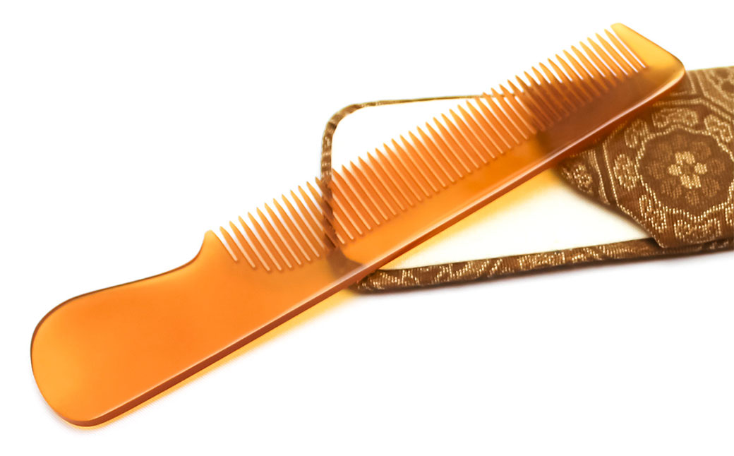 【限定3】本べっ甲 白甲 メンズ クシ