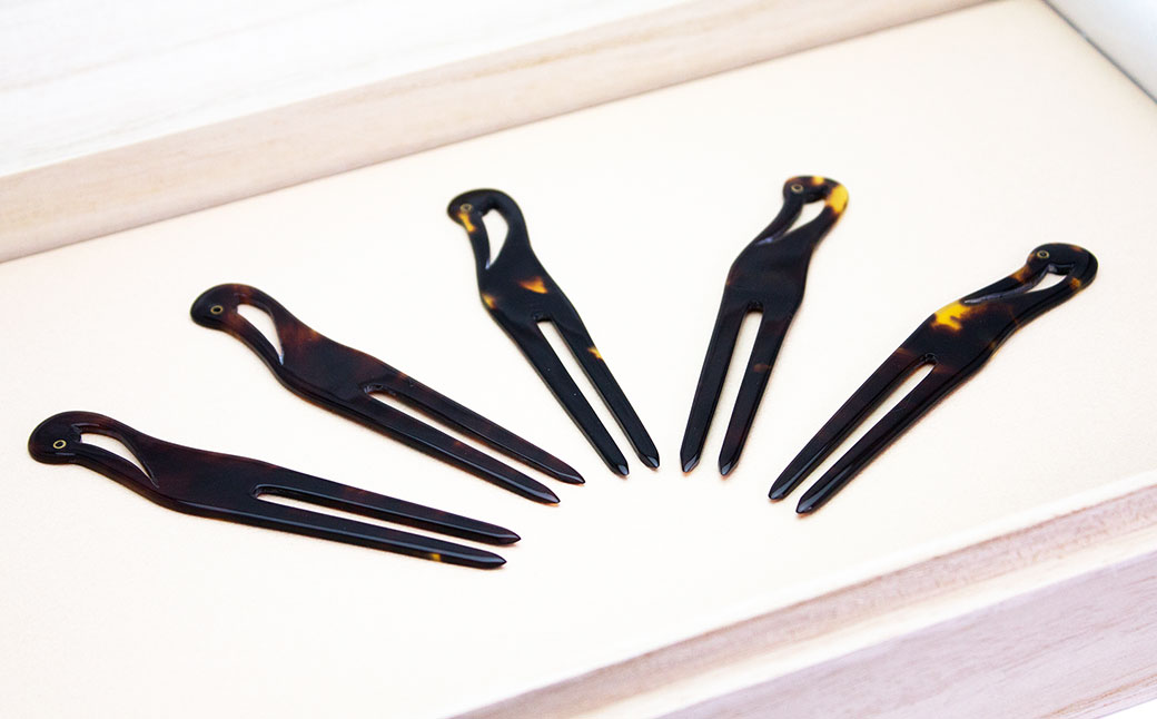 【限定5】本べっ甲 ツルフォーク 計5本 セット