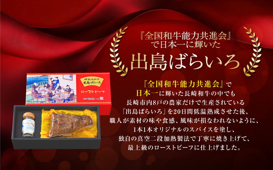 【全12回定期便】出島ばらいろ ローストビーフ 約400g