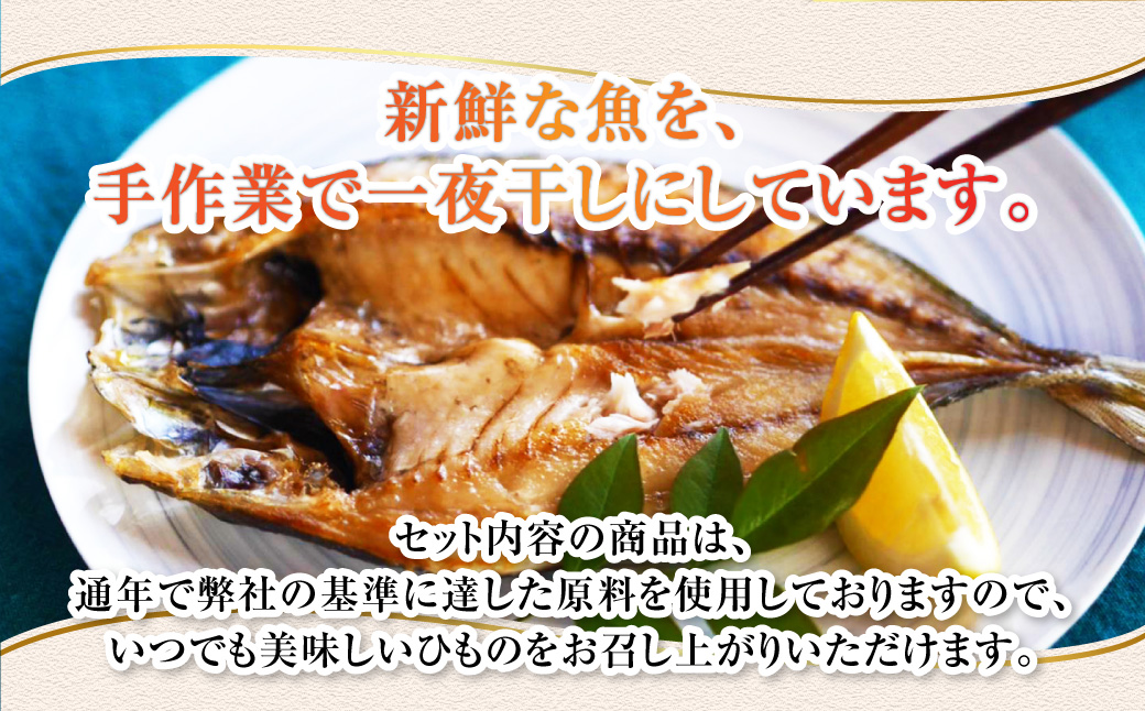 【全6回定期便】長崎五島灘一夜干し 合計15枚 干物 ひもの 海鮮 魚介 海の幸 山道水産