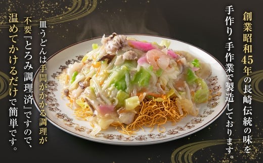 【全12回定期便】《具材付》長崎冷凍皿うどん (4食)