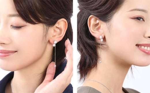 あこや真珠 4.0-4.5mm ピアスキャッチ 18金 K18 パール