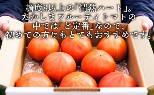 【数量限定 先行予約】たかしまフルーティトマト 「情熱ハート」 1kg箱×1