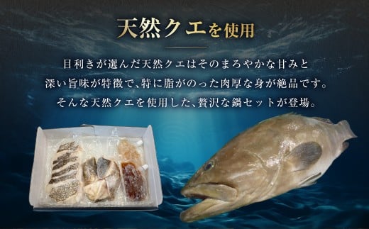 長崎県産天然クエ鍋セット（3人前）