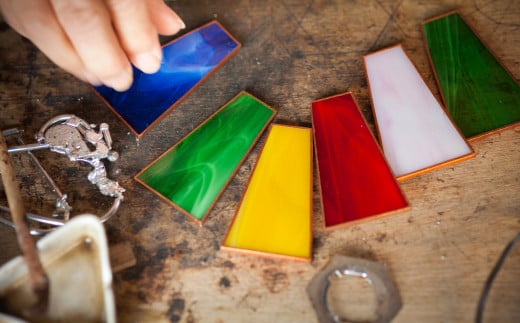 ステンドおやすみランプ