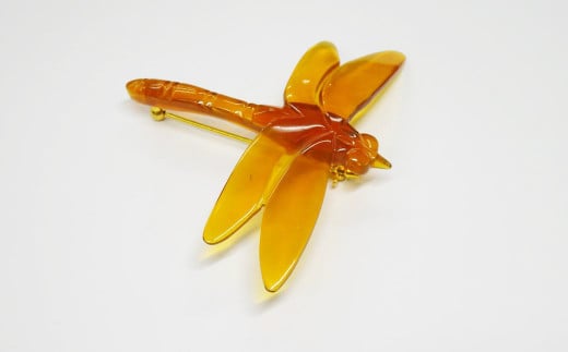 【本べっ甲】とんぼブローチ