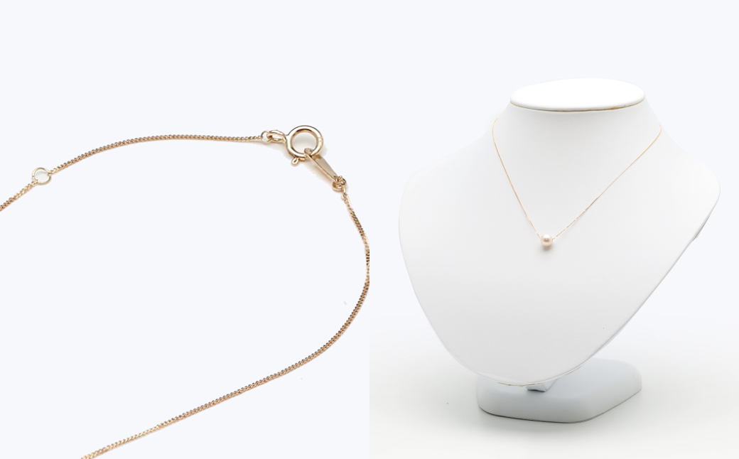 あこや真珠 (7.5～8mm珠) スルーペンダント K18