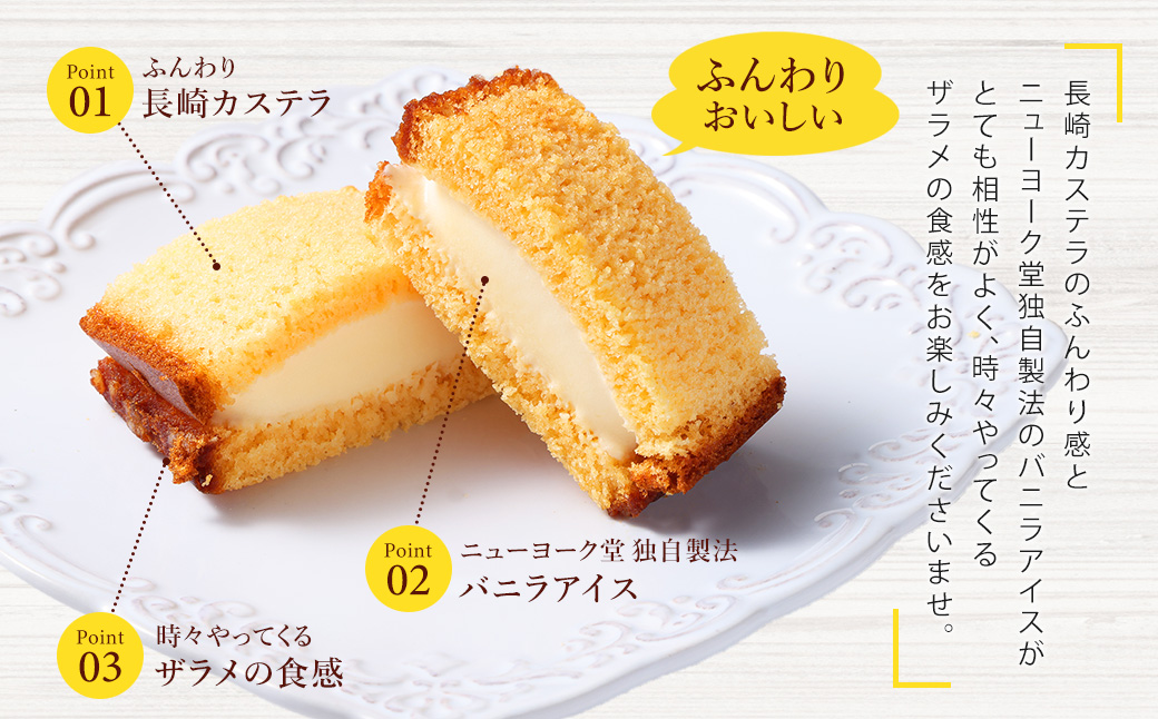 【最大2ヵ月待ち】長崎カステラアイス (バニラ) 計10個