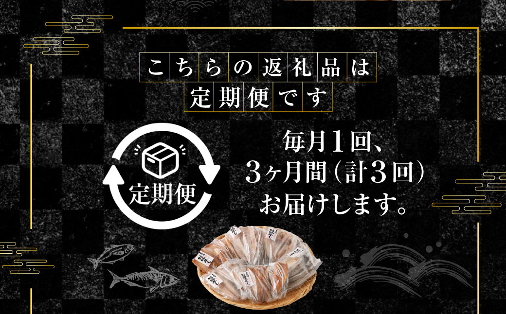 【期間限定！～12月31日まで寄附額改定中】【全3回定期便】24枚入り「長崎蚊焼干し」規格外干物セット