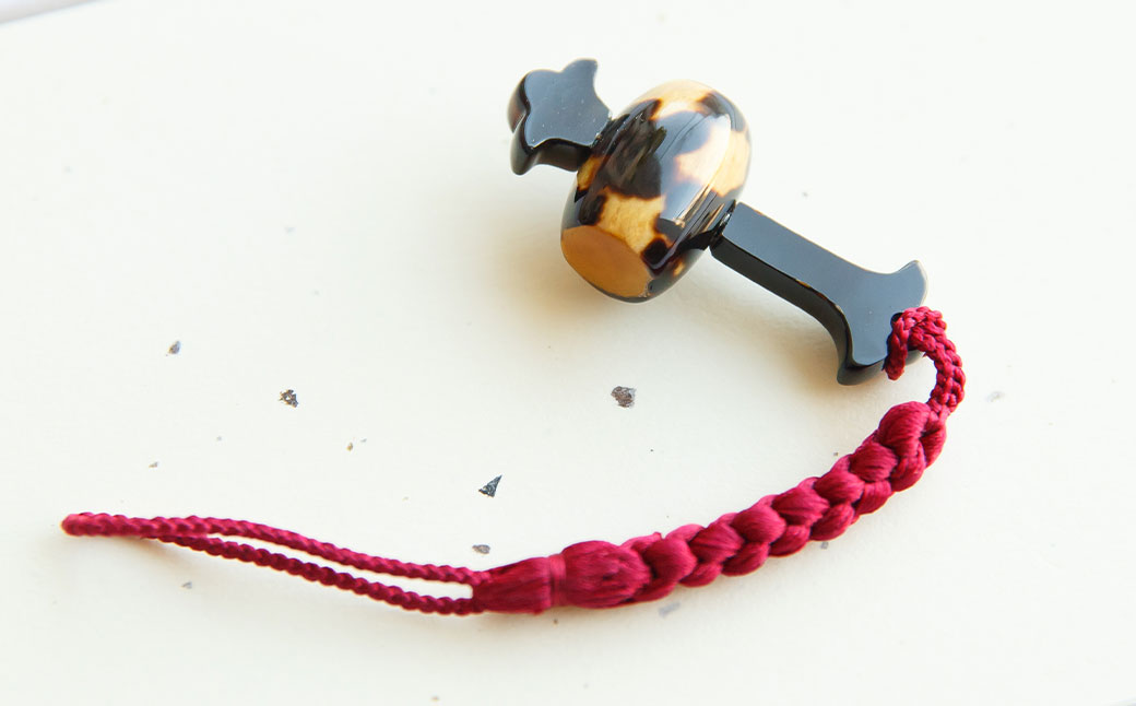 【数量限定】 本べっ甲 根付 福槌