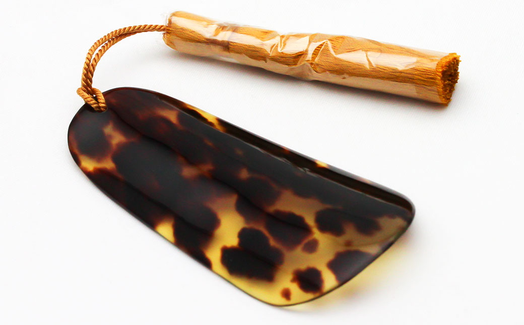 本べっ甲 携帯用靴ベラ小